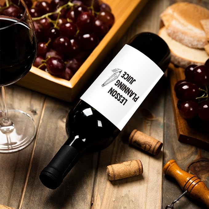 24Pcs Teacher Appreciation Gifts Thank You Gifts Wine Labels Teacher Wine Bottle Stickers End of Year Teacher Wine Labels for Bottles Gifts for Women Men