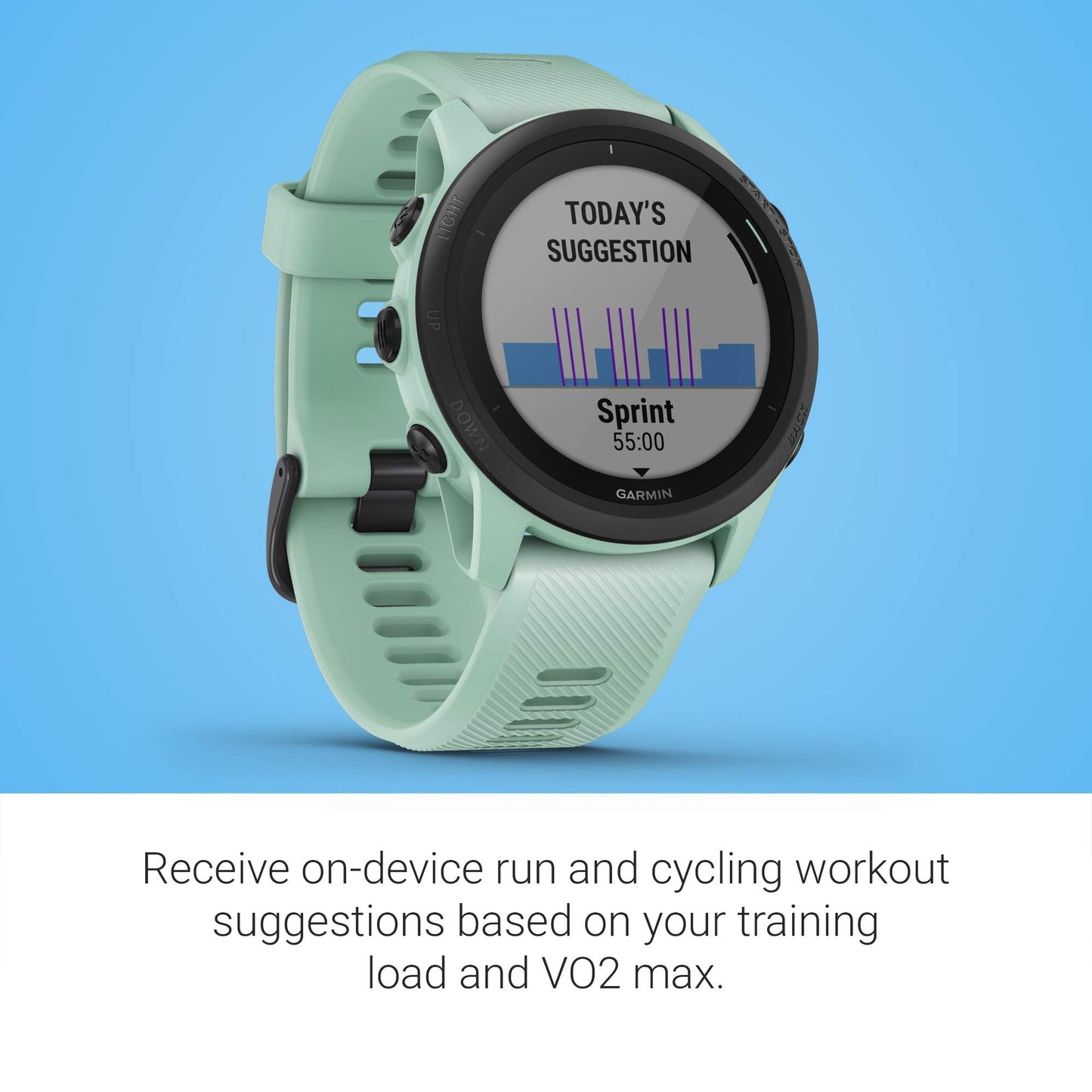 Garmin Forerunner 745, GPS Running Watch, Detailed Training Stats and On-Device Workouts, Essential Smartwatch Functions, Tropic