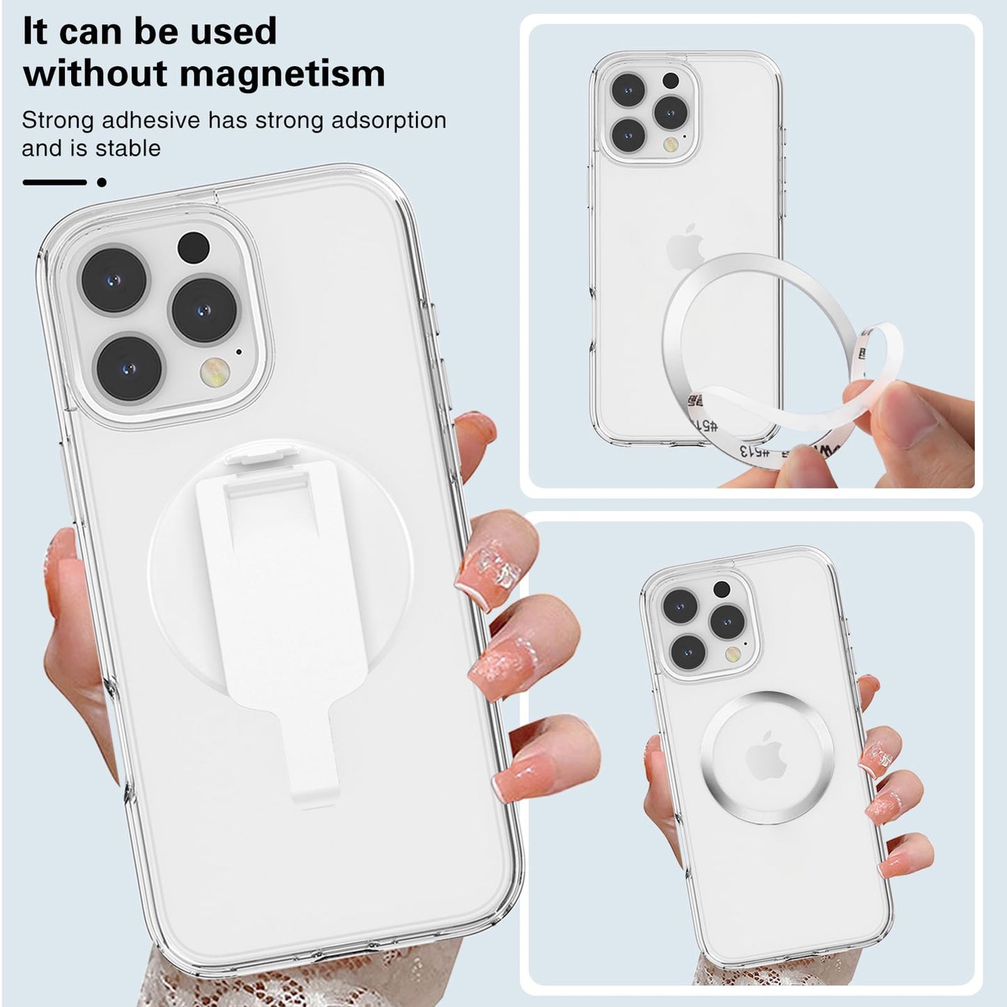 Baisrke Magnetic Belt Clip Phone Holder, Strong Magnetic Waist Clip Compatible With Phone Cases, Portable & Versatile Accessory