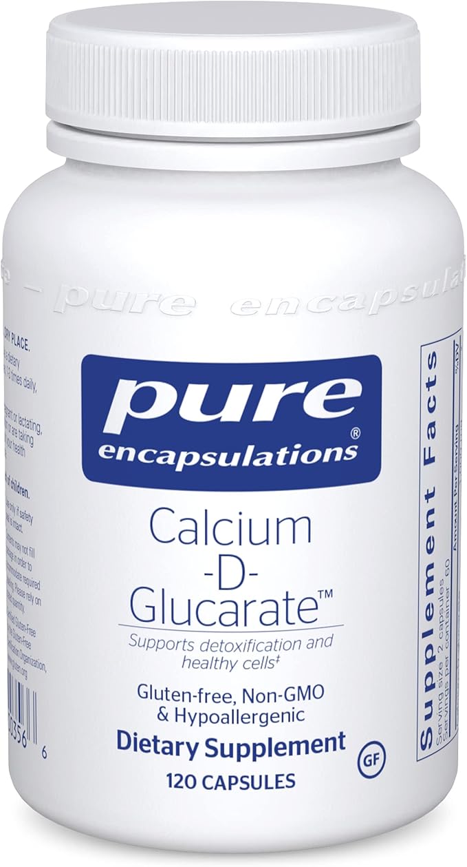 Pure Encapsulations Calcium-D-Glucarate | Supplement to Support Cellular Health in The Liver, Lungs, Breast, and Colon* | 120 Capsules