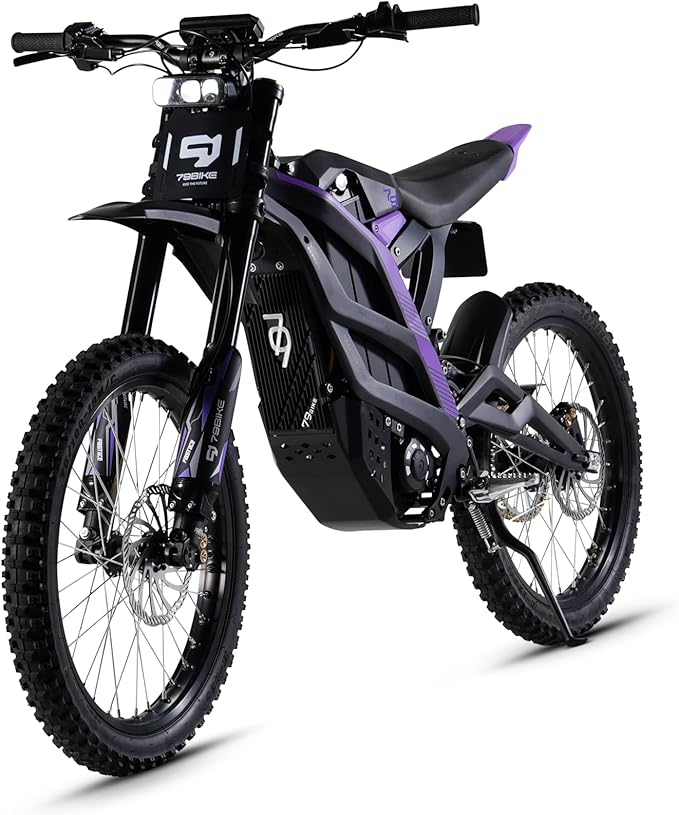 Pruk Falcon Pro Electric Dirt Bike for Adults, 72V 35Ah Battery, 10000W Motor(Peak), Top Speed 56MPH, 75 Mile Range, 19” T...