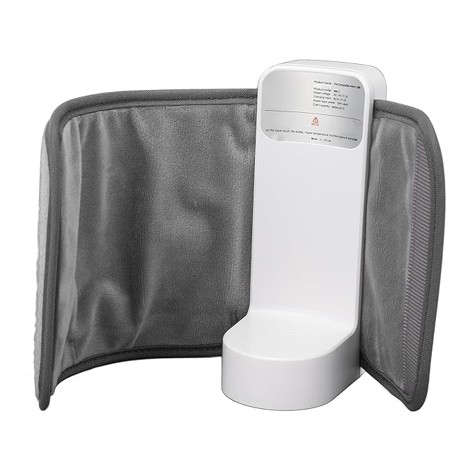 Portable Bottle Warmer for Breastmilk or Baby Formula, 6000mah Travel Warmer for Baby Bottles Infant Milk Warmer Sleeve with Temp Display, Fast Heating & Long Lasting Warming