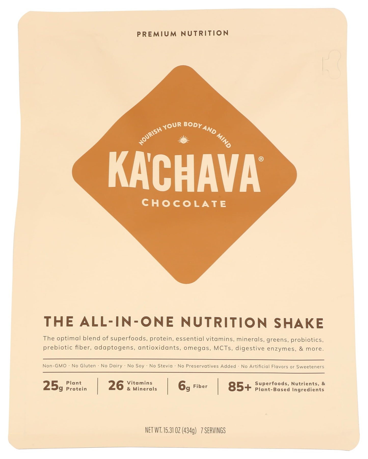 KaChava Shake Powder - 7 Serve 3.0 (7 Servings, Chocolate)