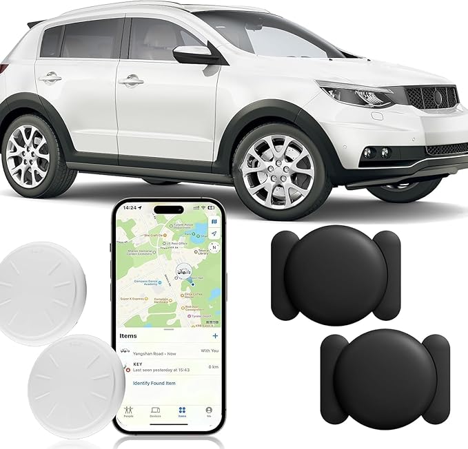 ZITTZ Tracker Device for Vehicles,2PCS Mini Hidden Car Tracker with Magnetic Case,No Monthly Fee Real Time GPS Car Tracker...