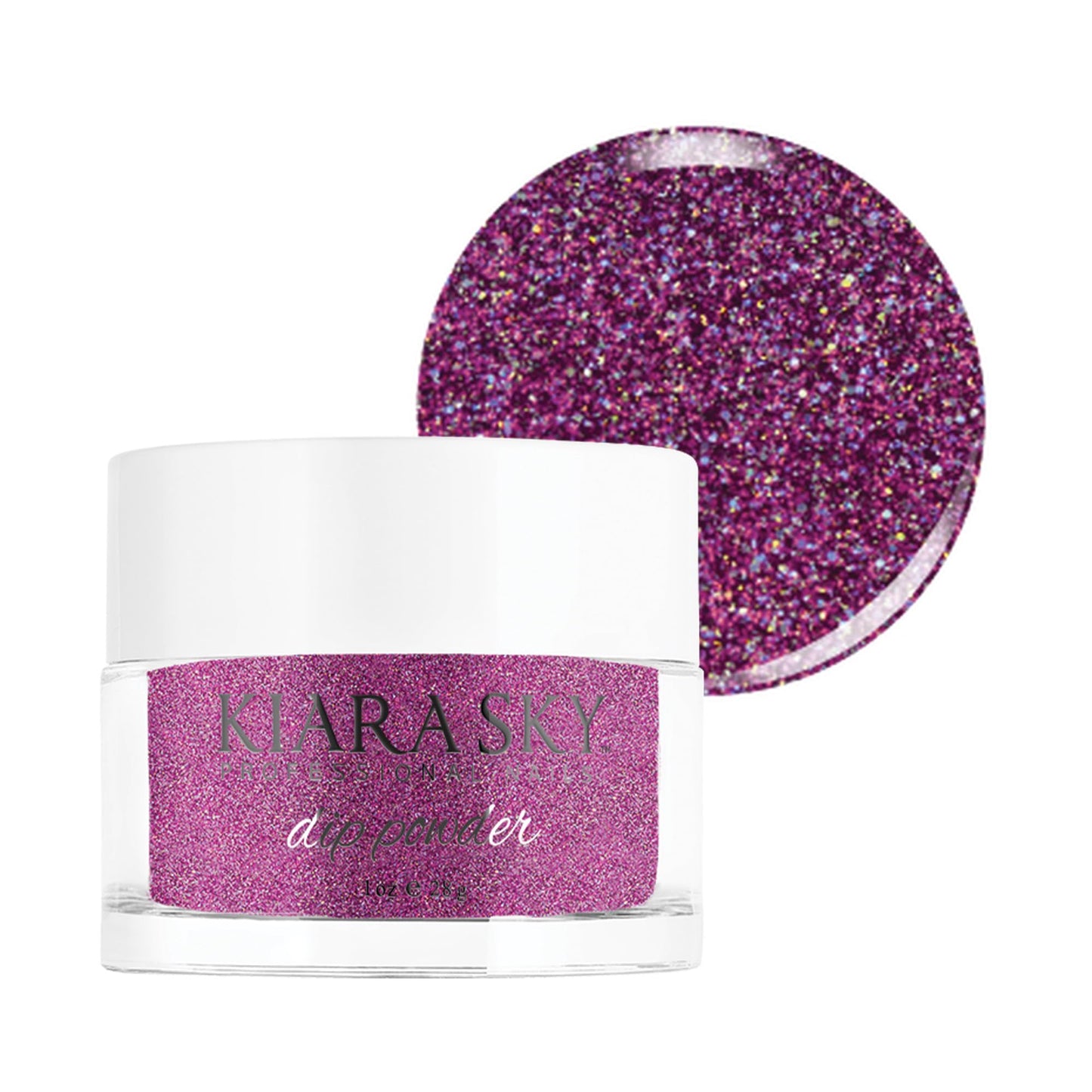 Kiara Sky Dip Powder Purple Tones 1 oz, Purple Spark Shimmer