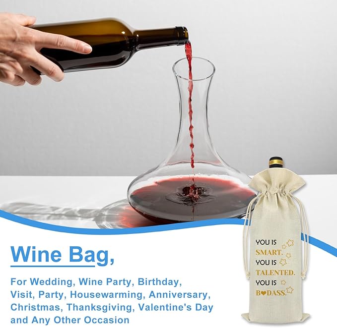 Graduation Gifts Wine Bag 2024 Graduation Gifts for Women Men Inspirational Gift for College Graduation Gifts for Daughter Son Niece Nephew Class Of 2024 Graduation Gift Reusable Wine Bottle Bag