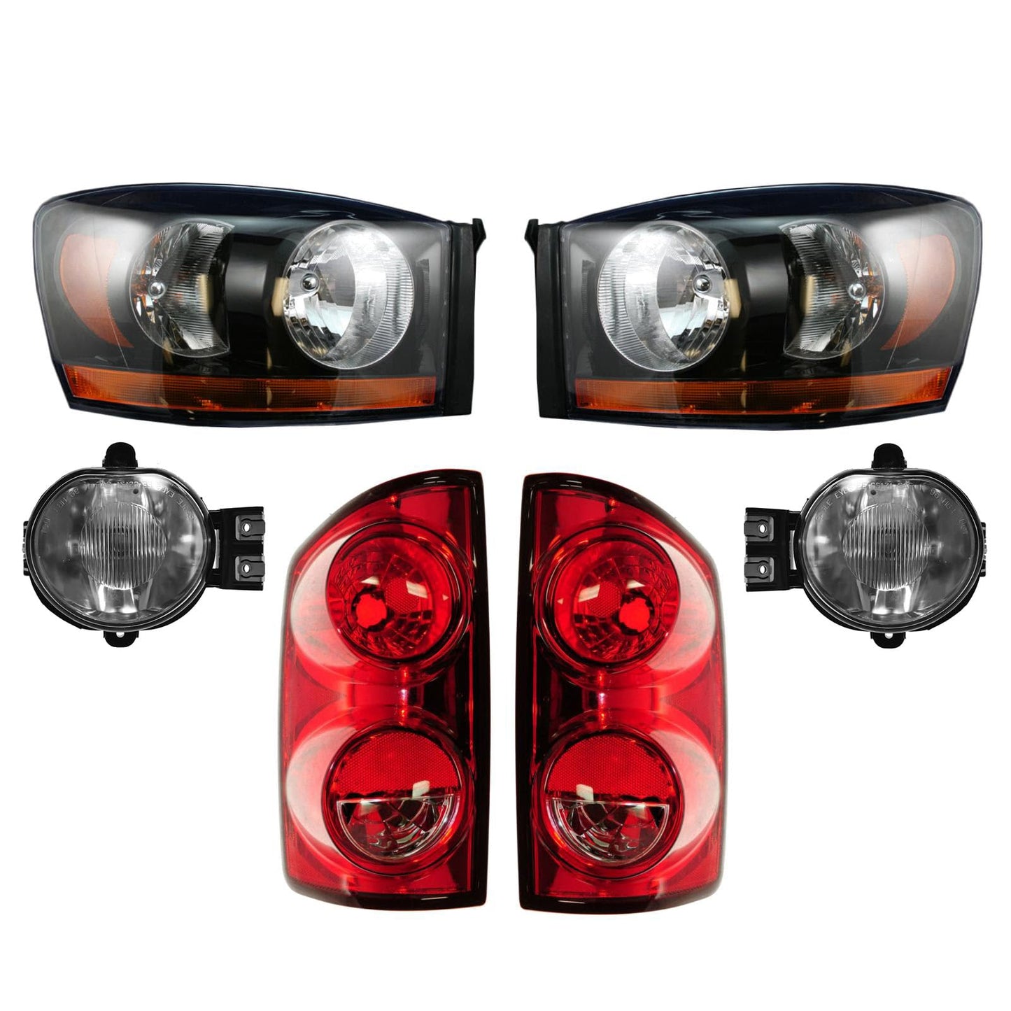 Trq Lighting Kit Ch2518115 Ch2519115 Ch2592121 Ch2593121 Ch2800165 Ch2801165 Compatible With 2007-2008 Dodge Ram 1500 Ram 2500 Ram 3500