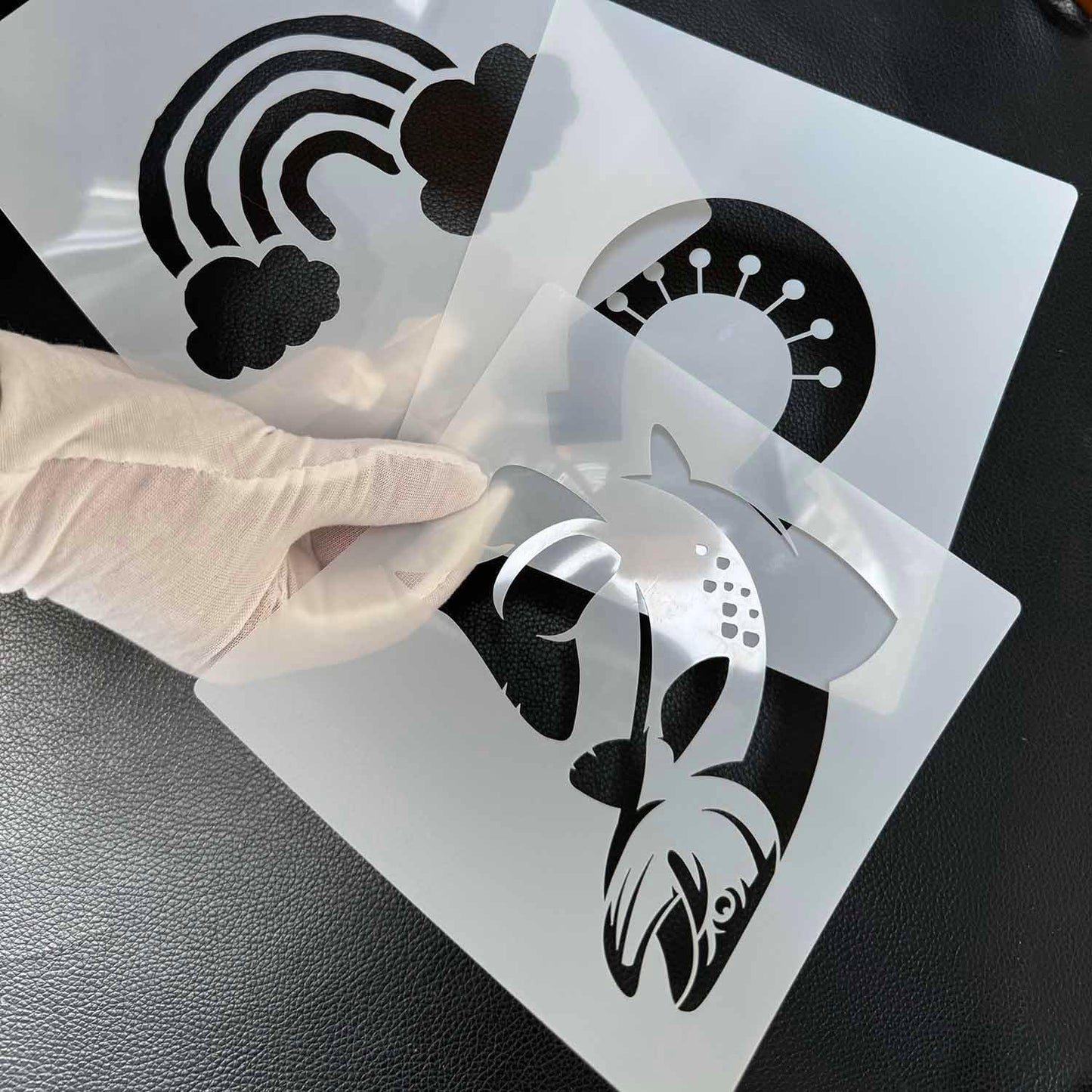 MAGJUCHE Ant Stencil 6 Inches, Reusable Stencil for Painting DIY Crafts Decor