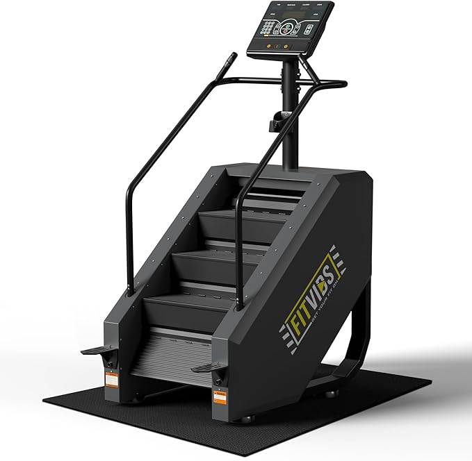 Fitvids Stair Stepper Machine, Commercial Grade Stair Climber with 15 Resistance Levels, Continuous Stair Stepping Machine...
