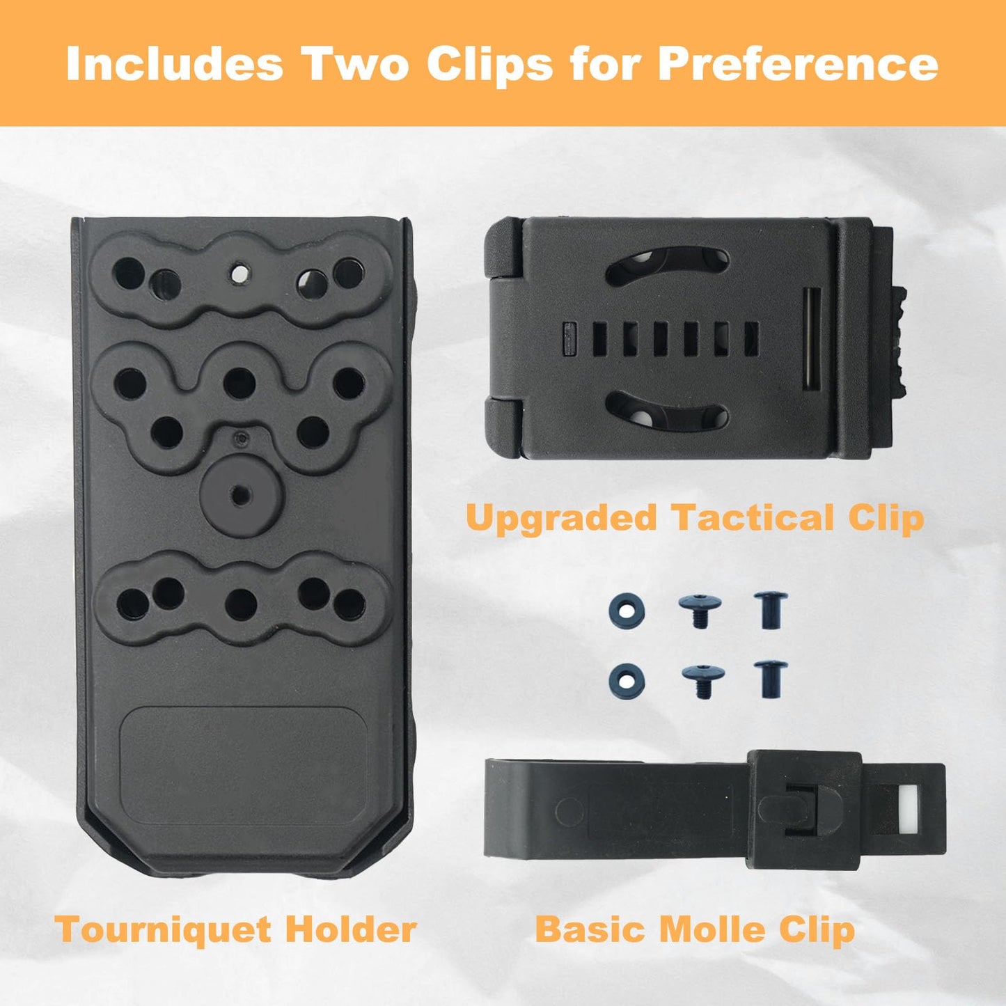 Tourniquet Holder, Molle Tourniquet Holder with Upgraded Tactical Clip, Tourniquet Case for Gen 7 Tourniquet or Older, Tourniquet Holder for Duty Belt,Molle Equipment, Police Gear