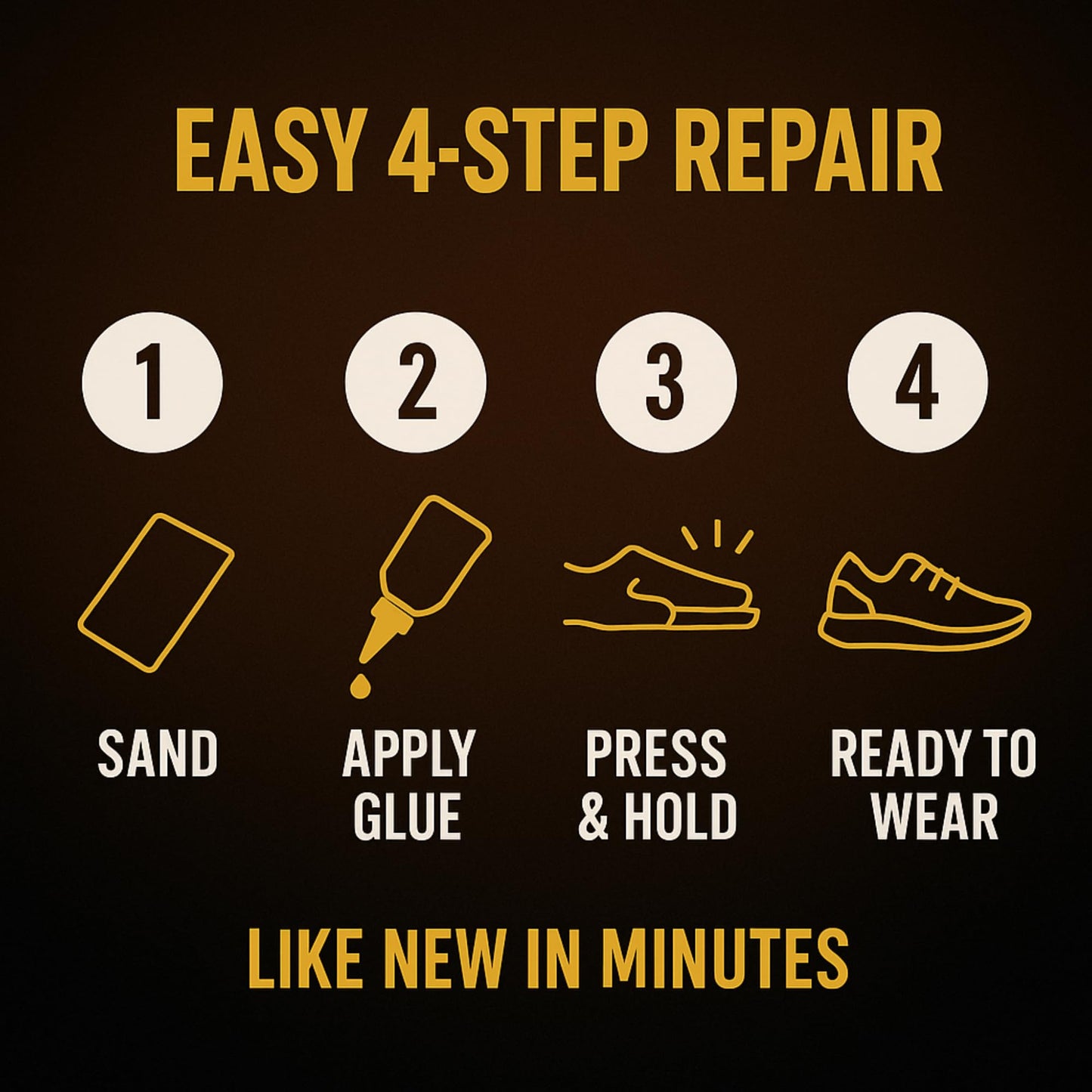 Eagle Shoe Cement – Heavy Duty Shoe Sole Glue for Repair – Strong Waterproof Shoe Adhesive for Sneakers, Boots, and Rubber Soles – Leather and Rubber Shoe Glue for Sole Repair (4 oz)