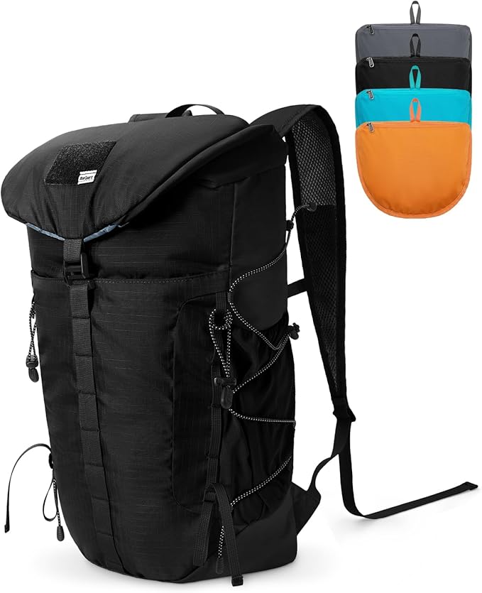 Blue Quartz Hiking Backpack 30L Lightweight Packable Backpack for Travel, Water Resistant Foldable Daypack for Women Men, ...