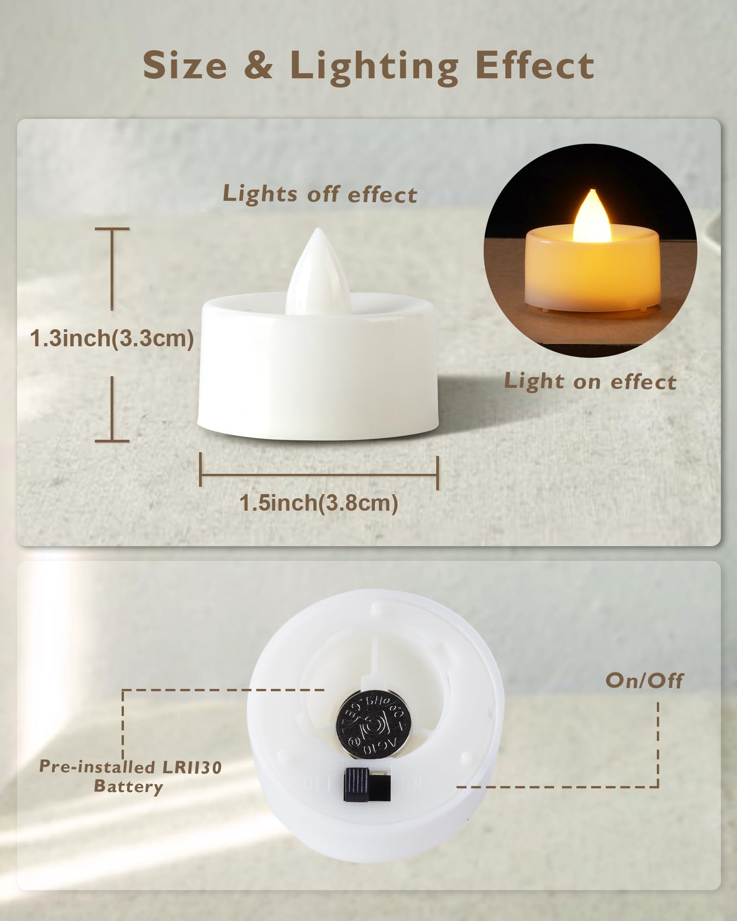 Amagic 100 Pack Battery Operated Tea Lights Candles, Fake Tealights Candles, Flameless LED Tea Lights for Halloween, Wedding, Votive, Festival, Table Decor(100 Pack, Warm White)
