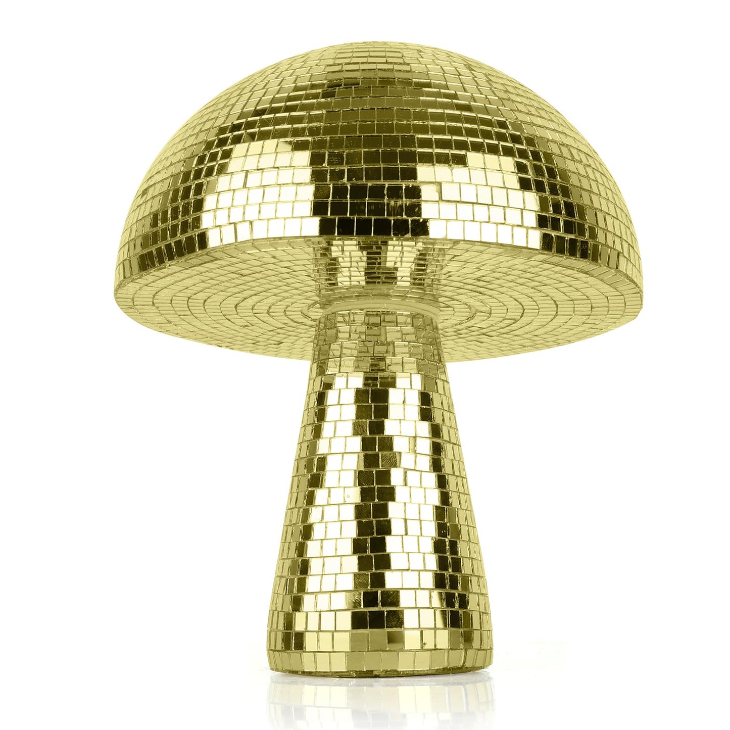 Yeehlmer Creative Mushroom Disco Ball For Party Table Decor Mirror Retro Handmade Disco Ball Mushroom Shape Home Art Decorations Bar Ornaments (Gold M(7))