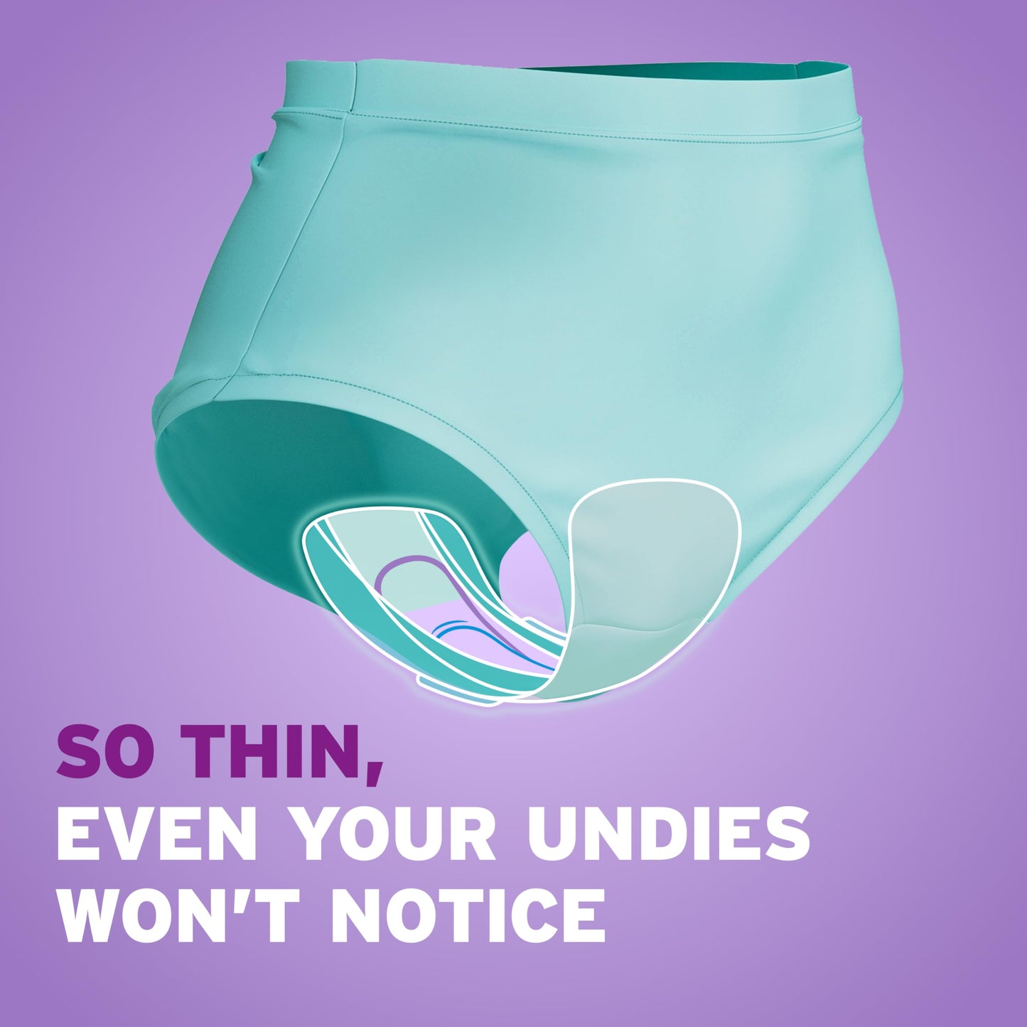 Poise Ultra Thin Incontinence & Postpartum Pads with Wings for Bladder Leaks, 4 Drop Moderate Absorbency, Regular Length, 54 Count, Packaging May Vary