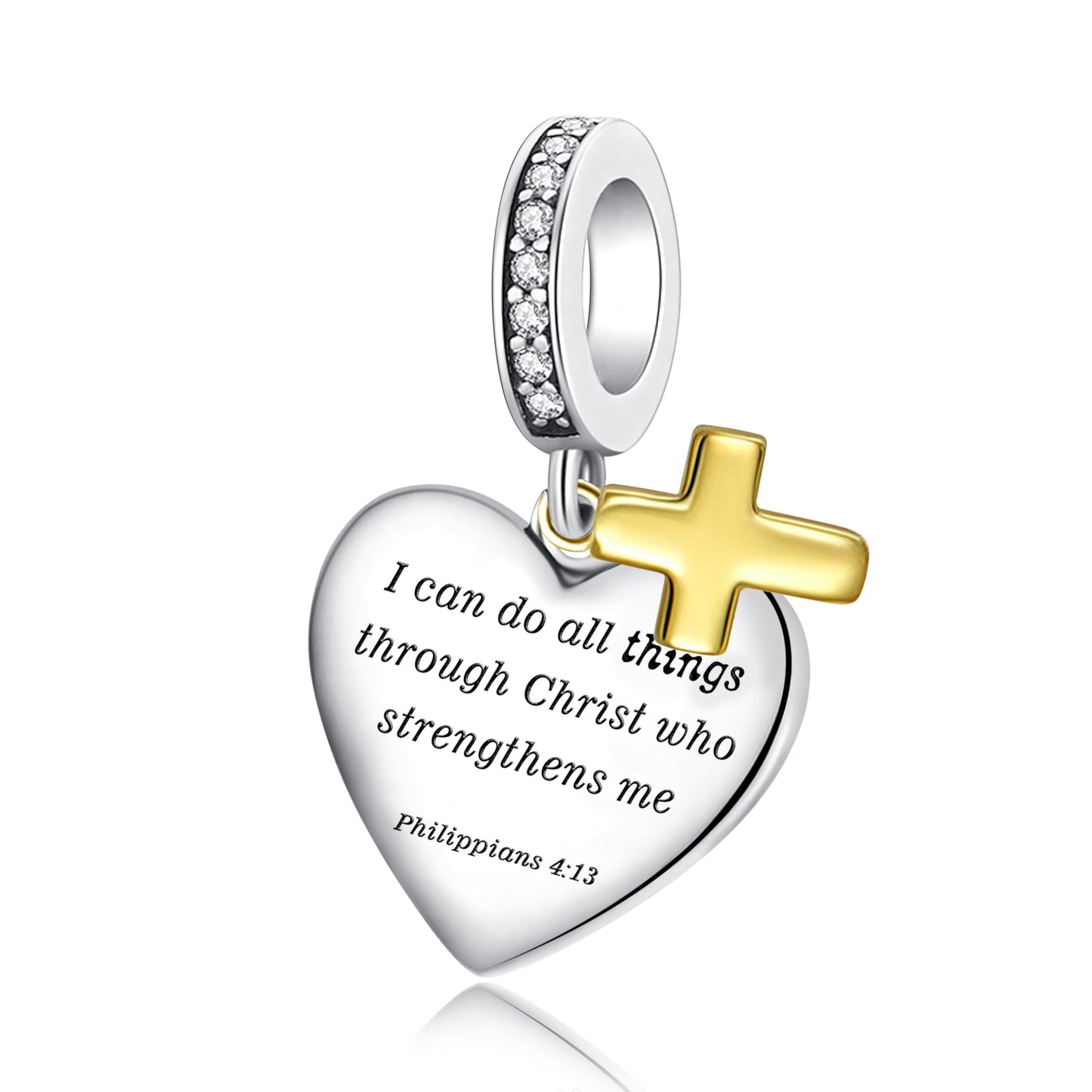 Alstade Bible Verse Charm 925 Sterling Silver Charms fits Bracelets and Necklace Pendant Bead Charms Jewelry Present for Women F