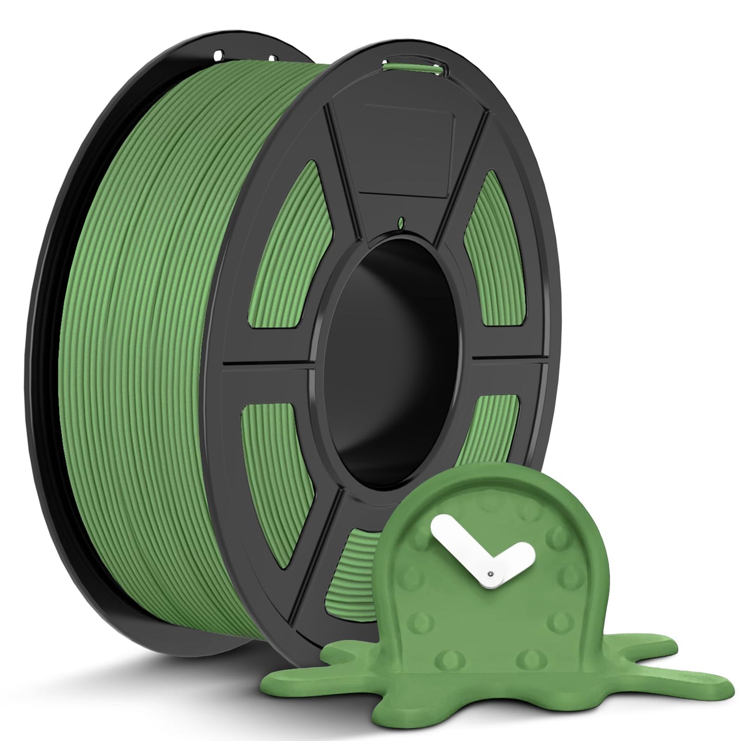 JAYO PLA 3D Printer Filament Olive Green, PLA Filament 1.75mm, 1.1KG Spool, Dimensional Accuracy +/- 0.02mm, Fit Most FDM Printer