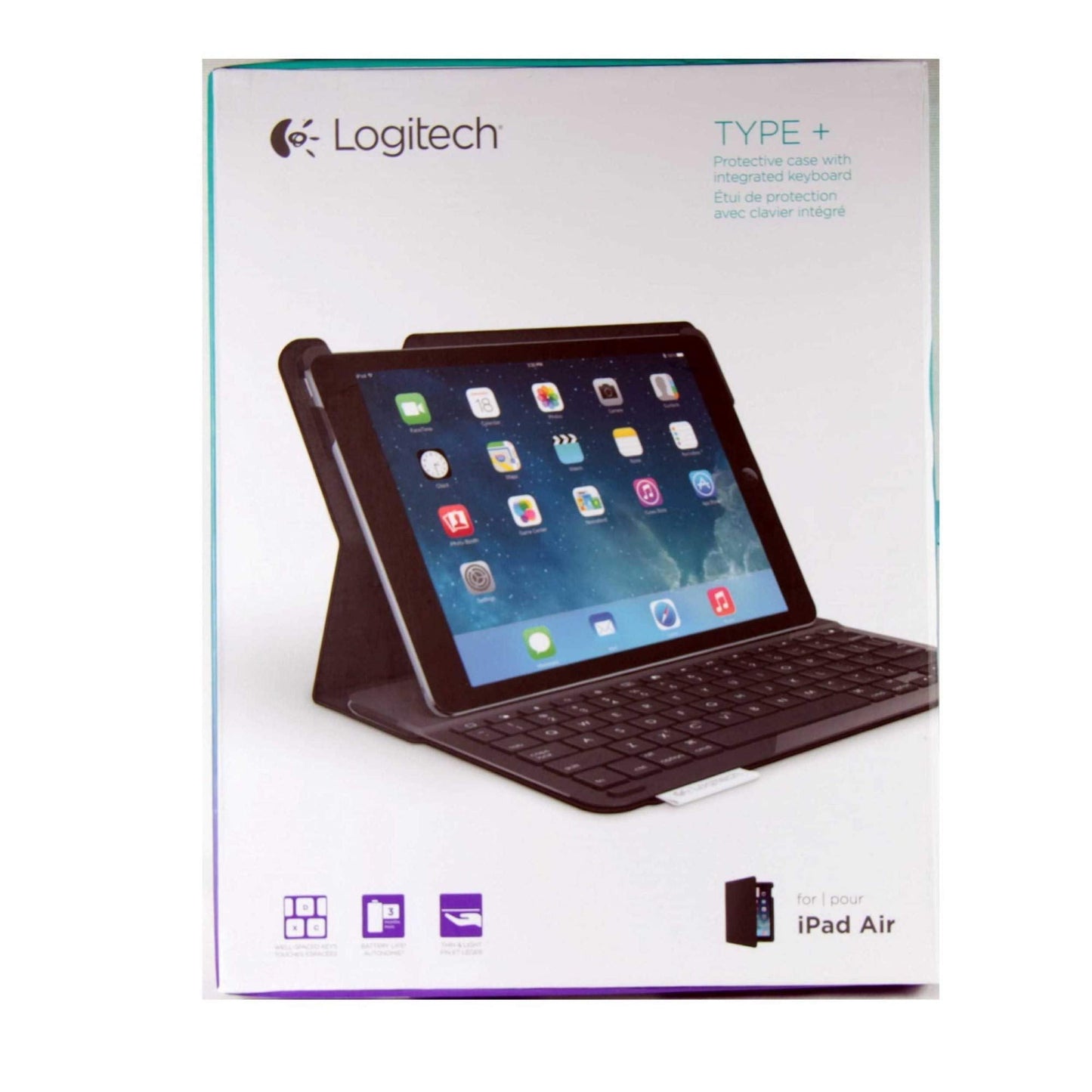 Logitech Type Plus Ipad Folio Ipad Air (920-006909)  Ipad Air Type + 1St Generation -Like New