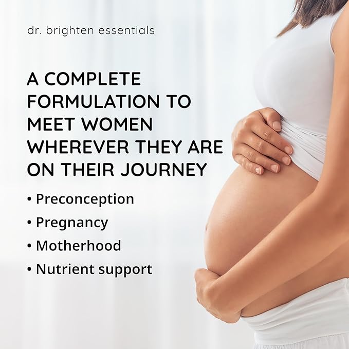 Dr. Brighten Prenatal Plus and Omega Plus Bundle for Pregnant or Nursing Mothers, Non-GMO, No Gluten, No Soy
