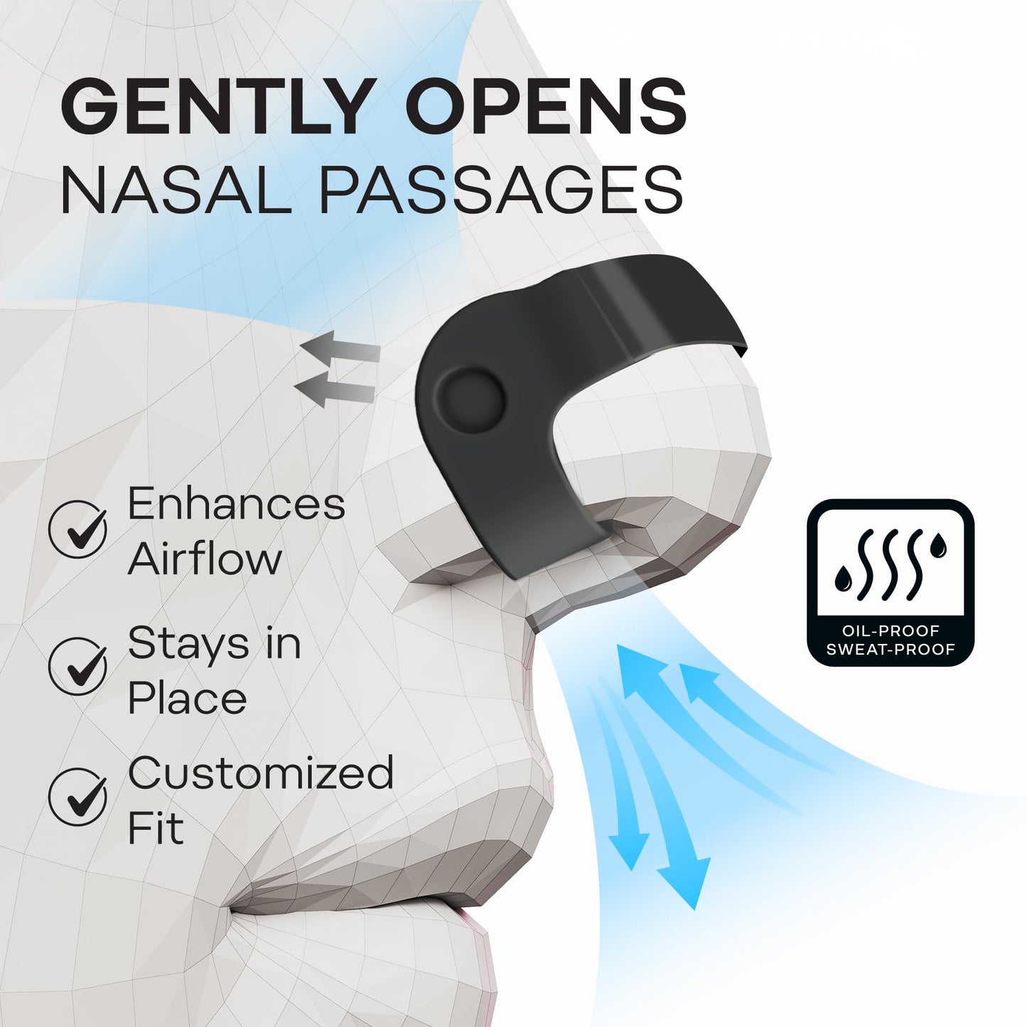 Difiney Bend-to-Fit Steel Bridge Nasal Dilators for Sleep