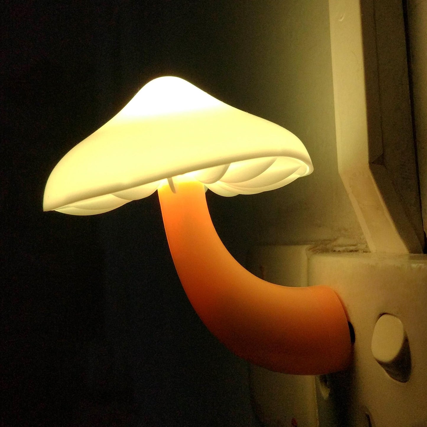 Ausaye Mushroom Led Night Lights - 4 Pack Warm White Plastic Nightlights For Kids & mature-themeds, Model 7398