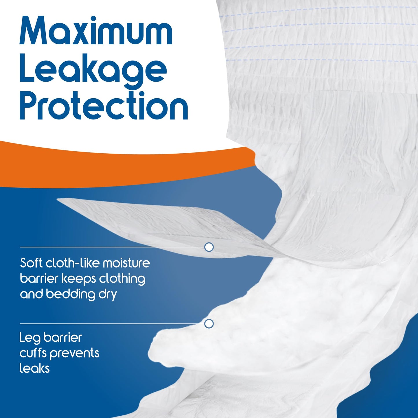 Inspire Protective Underwear for Men and Women | Adult Diapers | Bowel Incontinence Under wear for Adults | Disposable Pull Ups - 4 Bags of 20 | 80 Total (Small/Medium)
