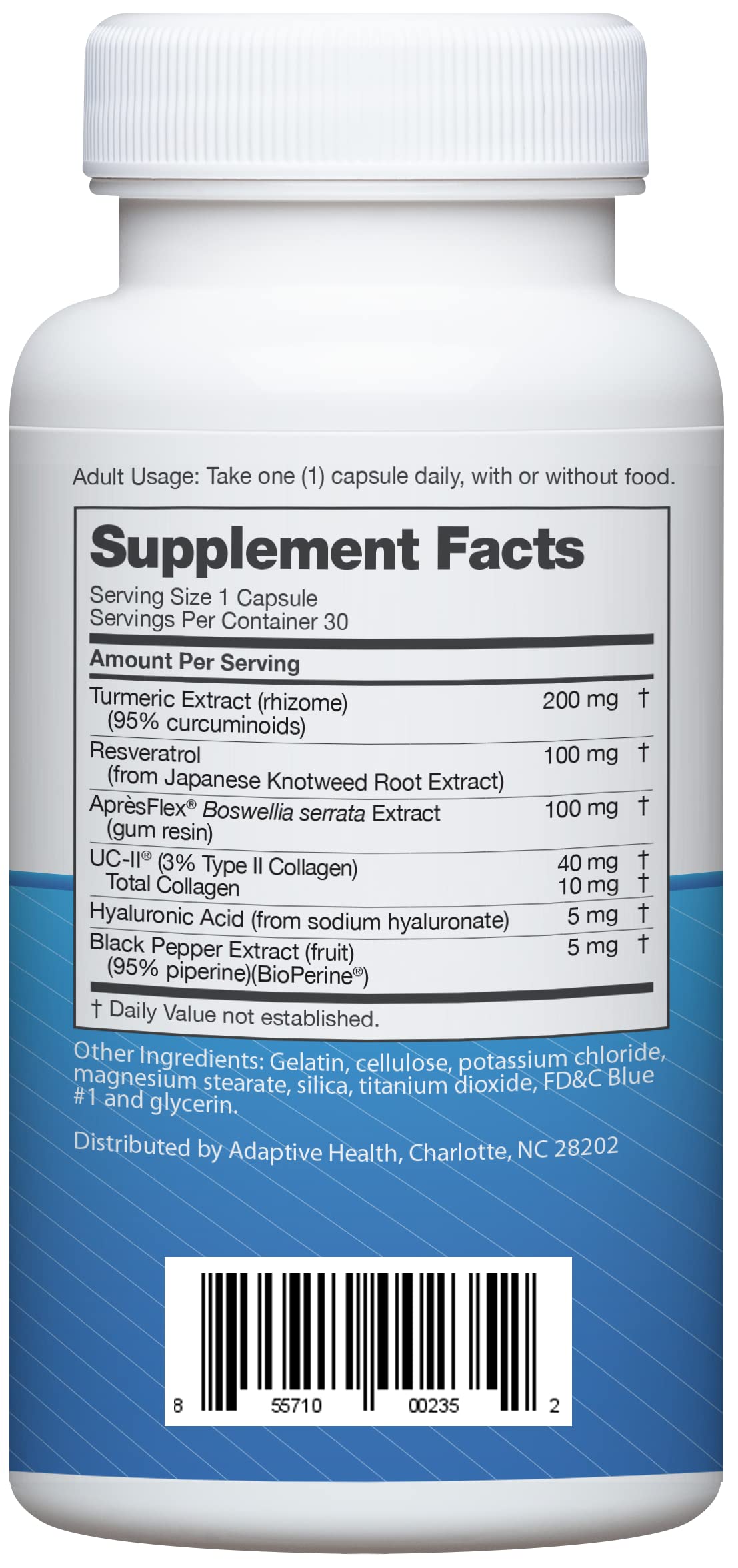 Instaflex Advanced Joint Support Supplement - Turmeric, Resveratrol, Boswellia Serrata Extract, BioPerine, UC-II Collagen- 30 Count