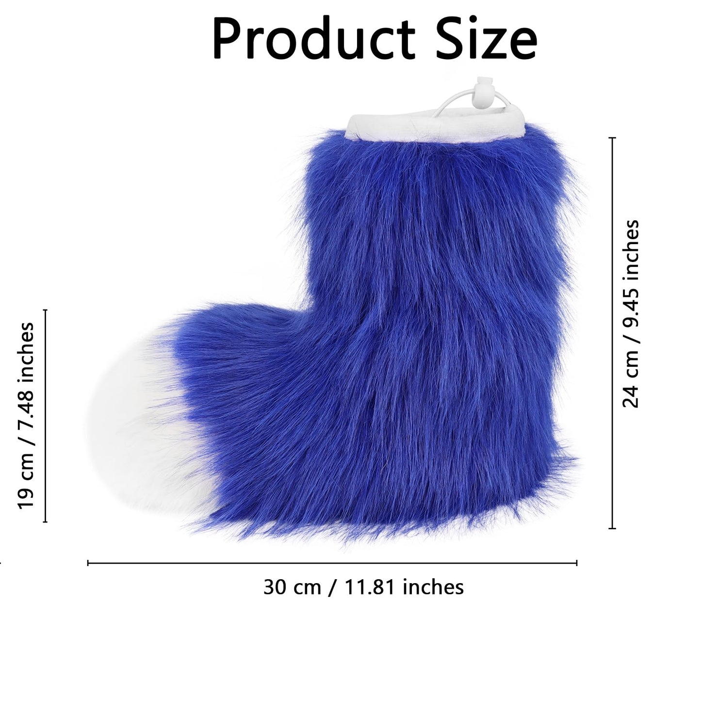 HAOAN Furry Animal Paw Slippers Fuzzy Boots Cat Fox Wolf Bear Claw Shoes Halloween Cosplay Costume Accessories