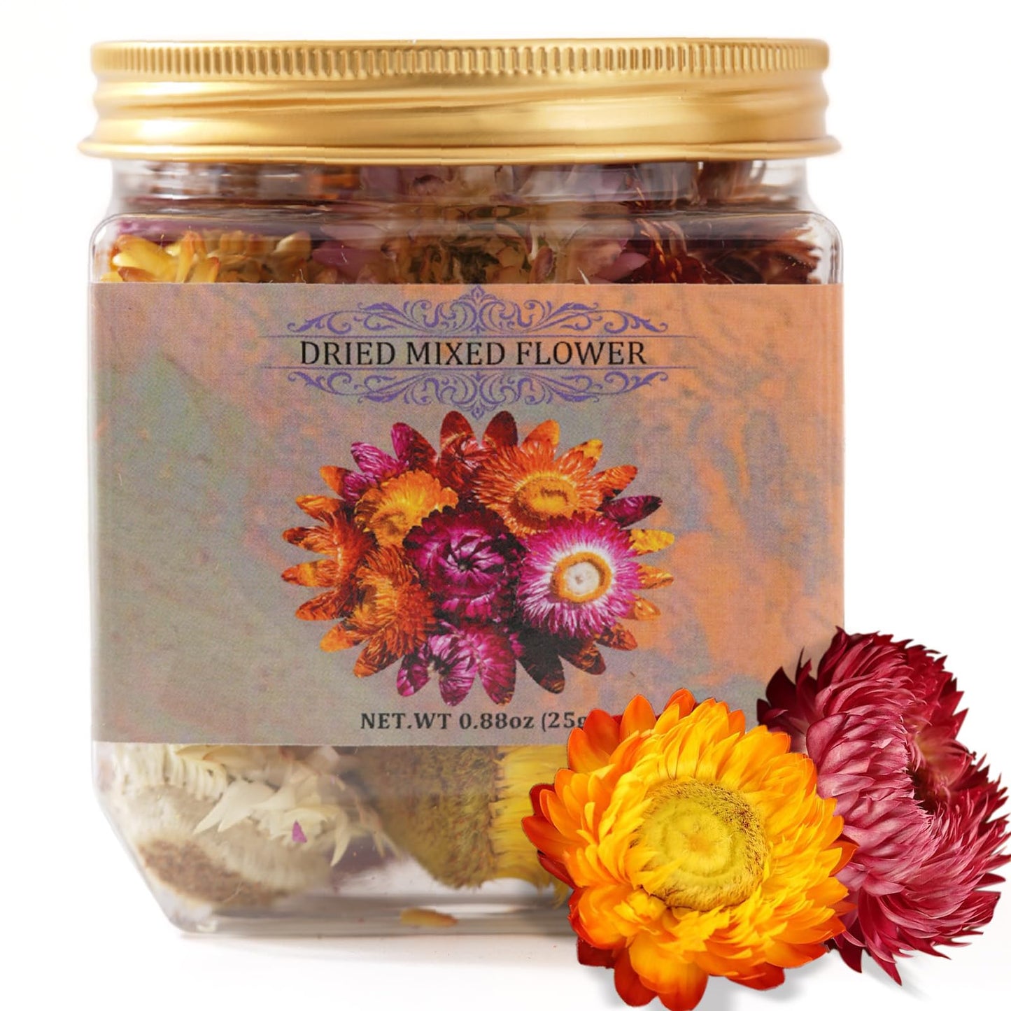 30+ Edible Dried Mixed Flowers - 25g Food Grade Natural Blooms for Cake Decorating  Tea  Cocktails  DIY - Ideal for Cocktail Toppers  Drink Garnish  Bath Soaks - No Additives  Vegan