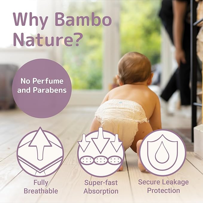 Bambo Nature Hypoallergenic Training Pants, Eco-Labeled Training Pants, Totally Chlorine-Free, Skin Friendly - Size 4 (110 Count)