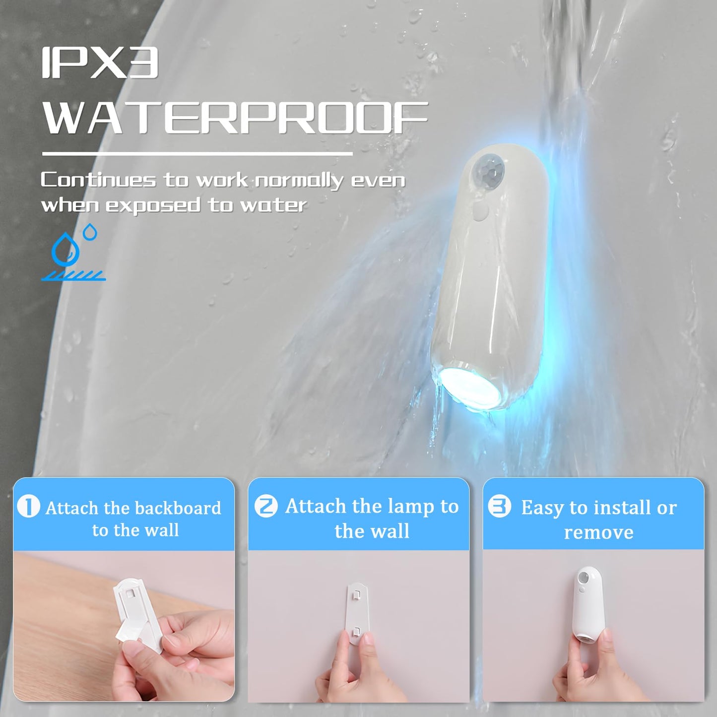 Toilet Light Motion Sensor  8 Colors Changing Rechargable Led Night Light With Star Projection Light  Toilet Bowl Night Light For Bathroom  Funny Gift For Family And Friends (1 Pcs)