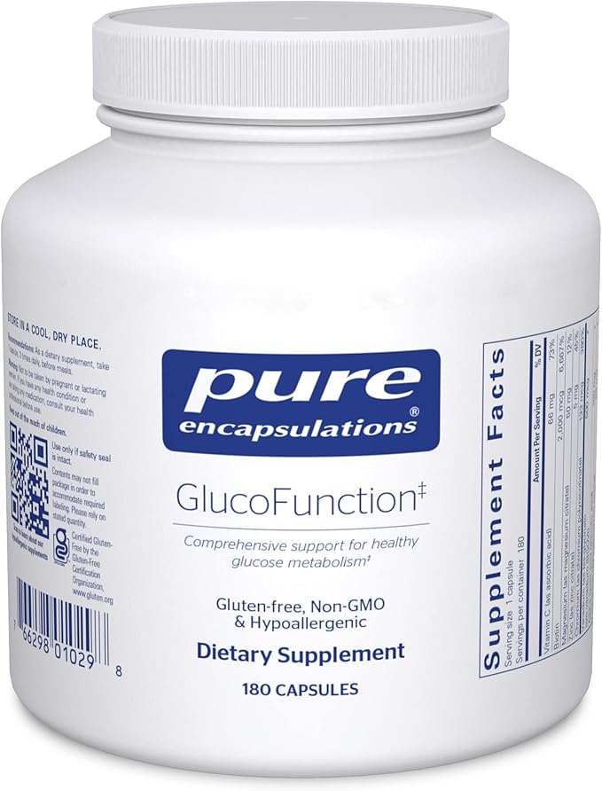 Pure Encapsulations GlucoFunction | Comprehensive Support for Healthy Carbohydrate Metabolism | 180 Capsules