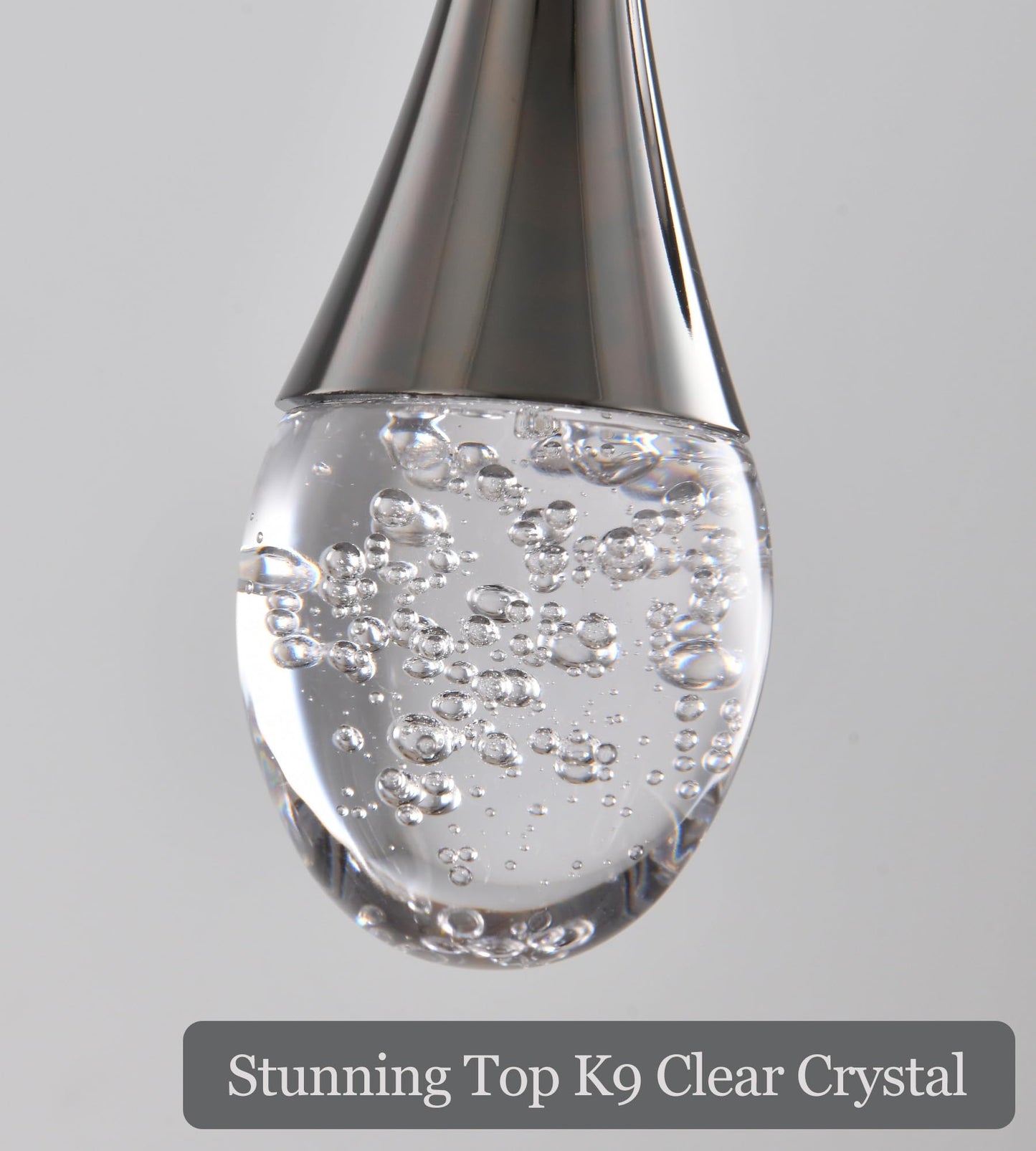 Upfelw Crystal Staircase Chandelier 12 Lights Dimmable LED Black Model UCC-B12-0436