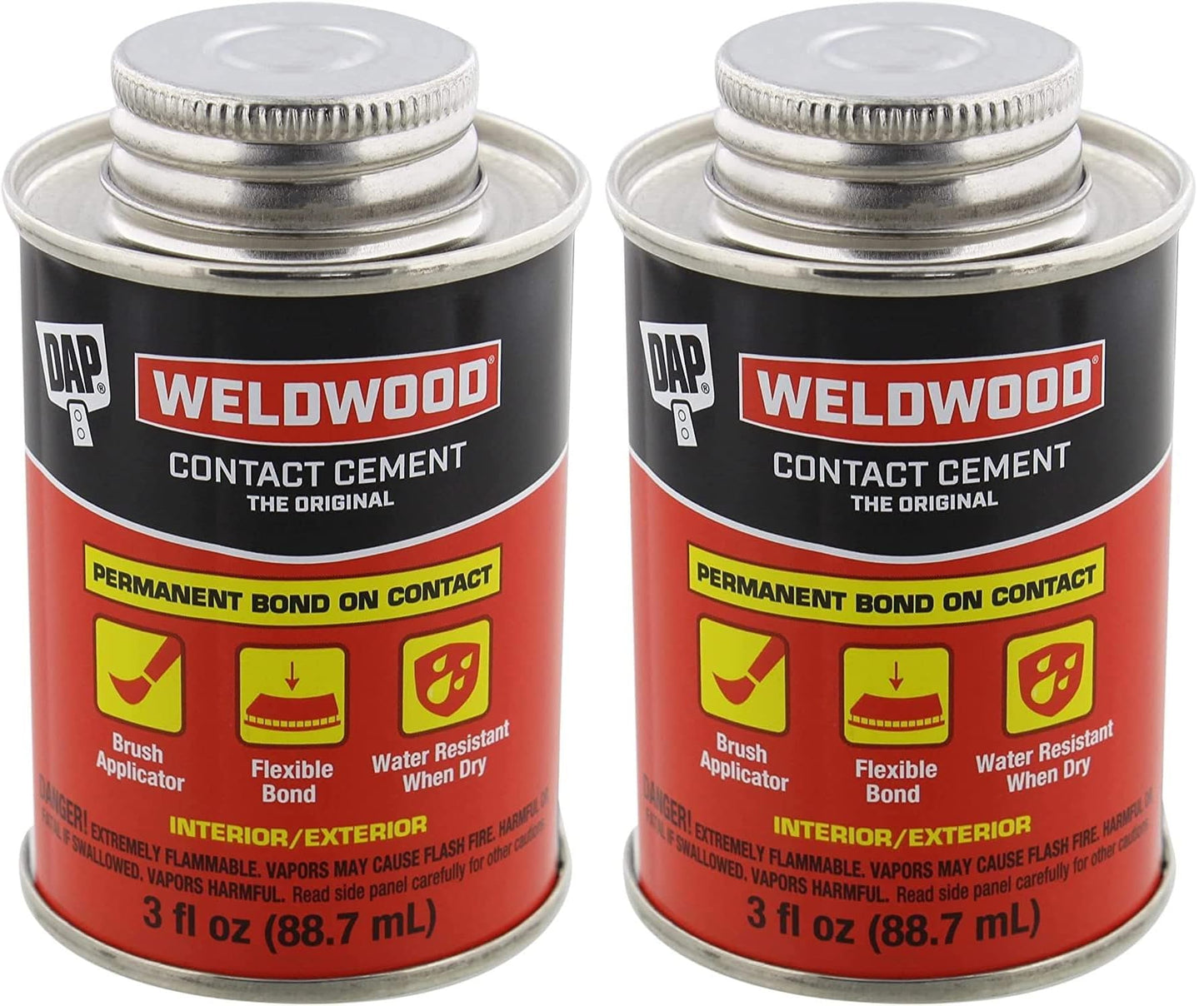 DAP 00107 Weldwood Original Contact Cement,3 oz- Pack of 2