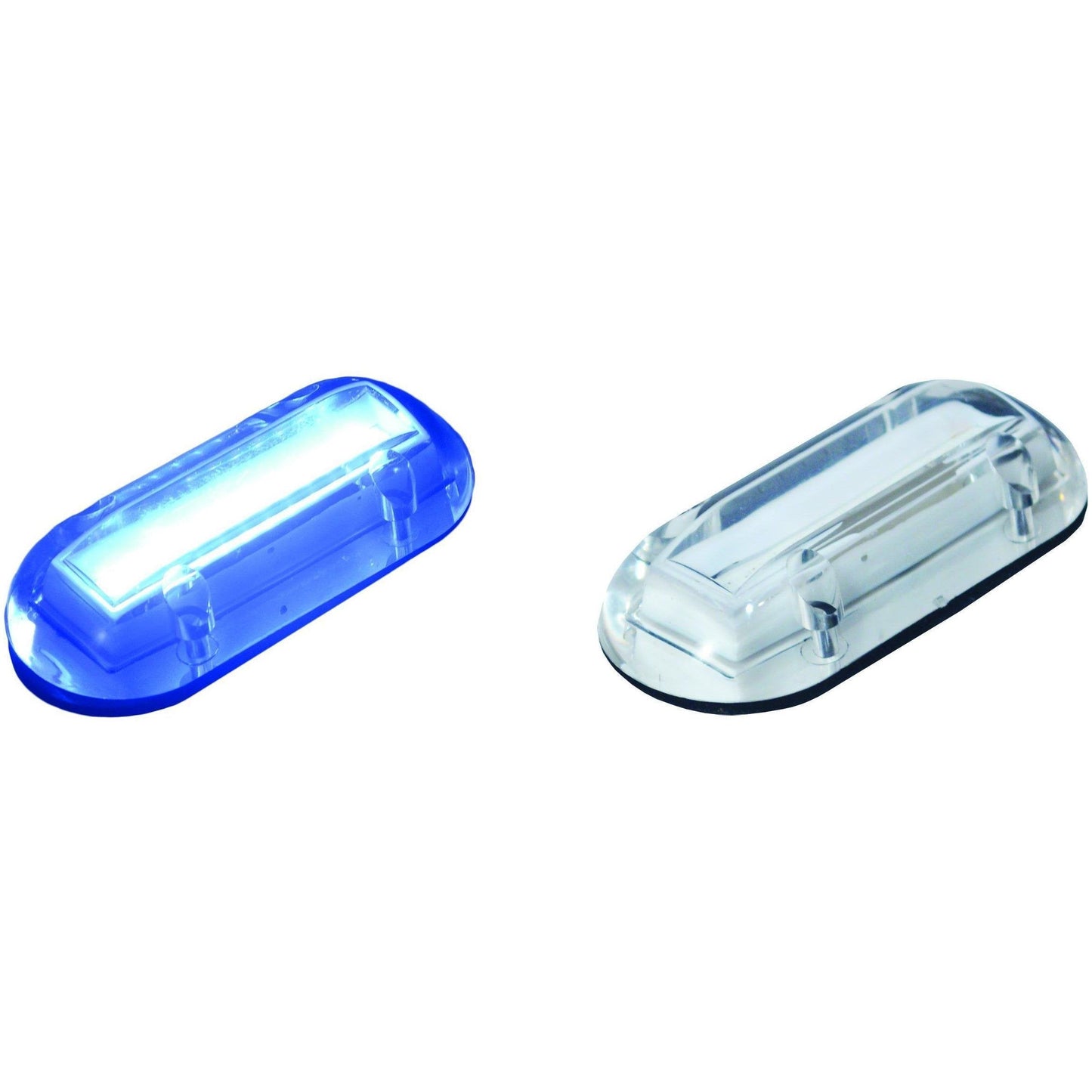 T-H Marine Waterproof LED Underwater Light - Oval 3.5in x 1.5in, Blue, Model LED-SM172COB-B-DP, Plastic