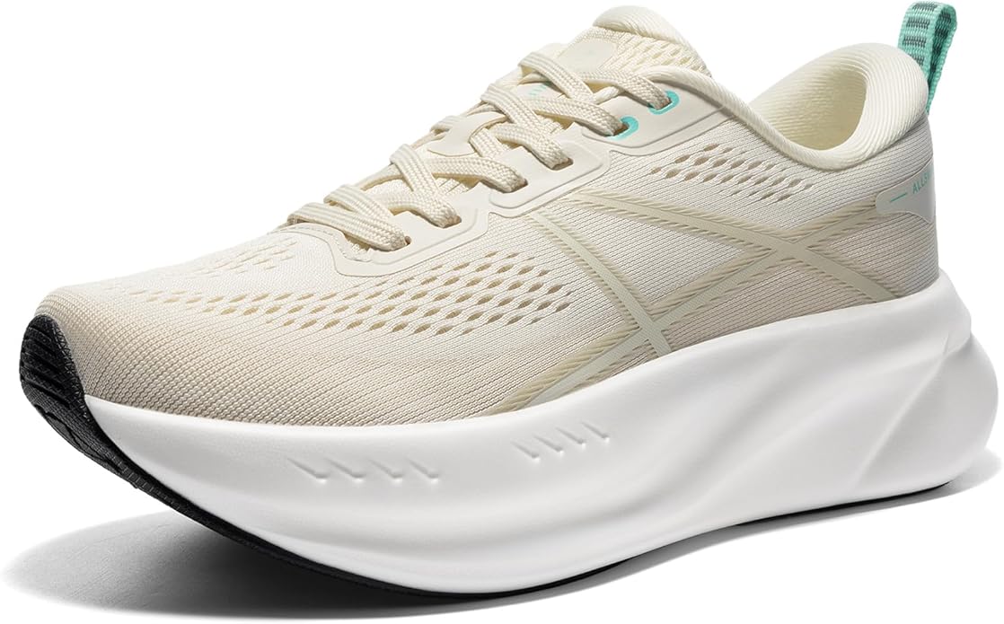 ALLSWIFIT Women's Road Running Shoes Cushion Tennis Shoes Non-Slip Comfortable Lightweight Gym Workout Athletic Arch Suppo...