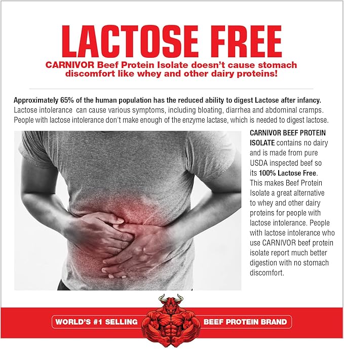 MuscleMeds CARNIVOR Beef Protein Isolate Powder, Muscle Building, Recovery, Lactose Free, Sugar Free, Fat, Free, 23g Protein, Rocket Pop, 56 Servings