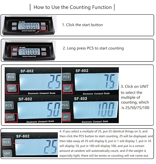 Large Digital Kitchen Scale 66LB 30kg Commercial Food Scale Stainless Bread Scale with LCD Display Commercial Weighing Devices for Baking Cooking(Black)