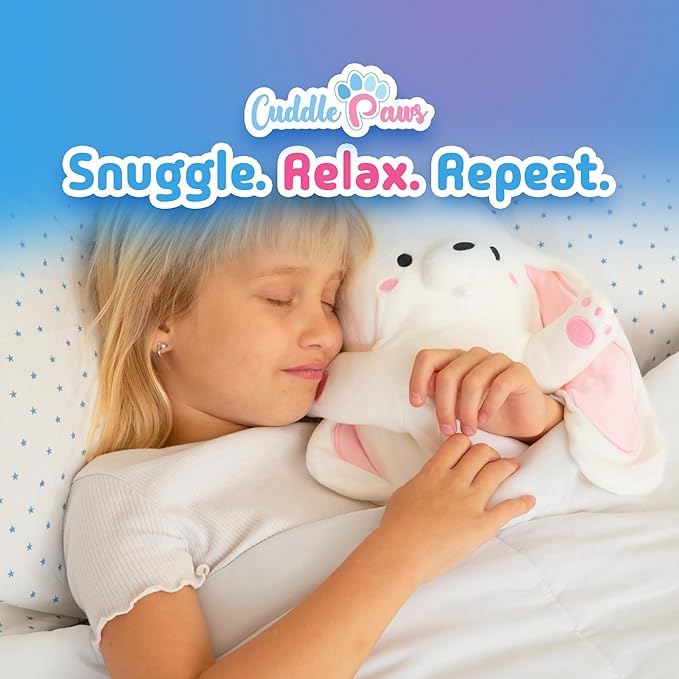 Big Bunny Plush Body Pillow for Kids | Long Stuffed Animal Cuddle Pillow | Soft Hugging Toy | Plushie Gift for Girls & Boys | Long Plush Body Pillow for Sleep & Comfort | Medium, 35 Inches