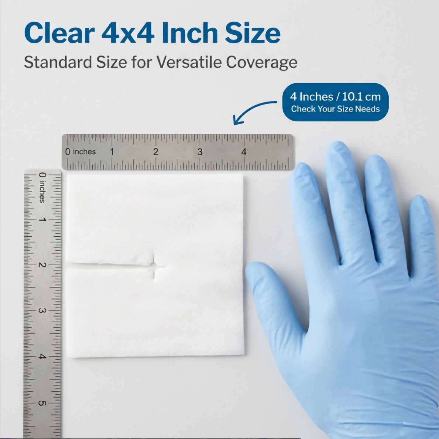 McKesson Sterile Drainage Sponges 4x4 Inch (50 Sponges, 25 Packs of 2) Pre-Slit Surgical Drain Gauze Pads – 6-Ply Split Gauze for Wound Drains & Post-Op Care – 2 per Pack