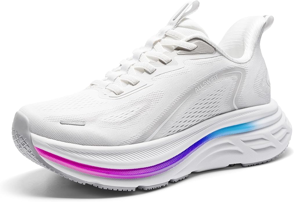 ALLSWIFIT Women's Slip On Walking Shoes Hands-Free Cushion Running Tennis Shoes Non-Slip Comfortable Workout Gym Sports At...