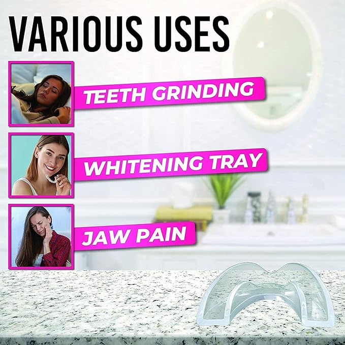 HONEYBULL Anti Grinding Guard Set [12 Pack - Thick] Comes in Bigger Size for Heavy Grinding | Comfortable Custom Mouth Guard for Nighttime Teeth Grinding