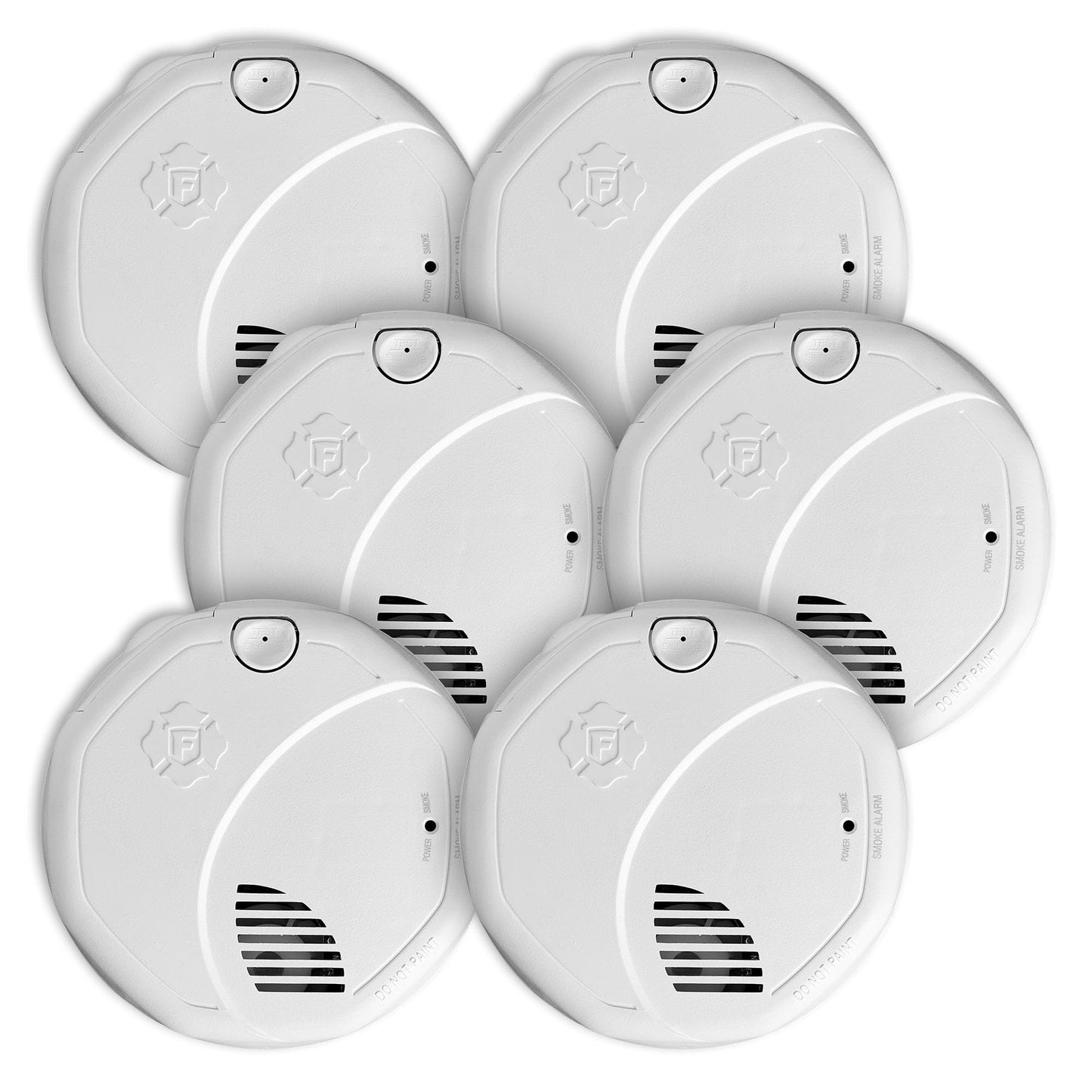First Alert Interconnect Hardwire Dual Sensor Smoke Alarm with Battery Backup, SM300-AC, 6-Pack
