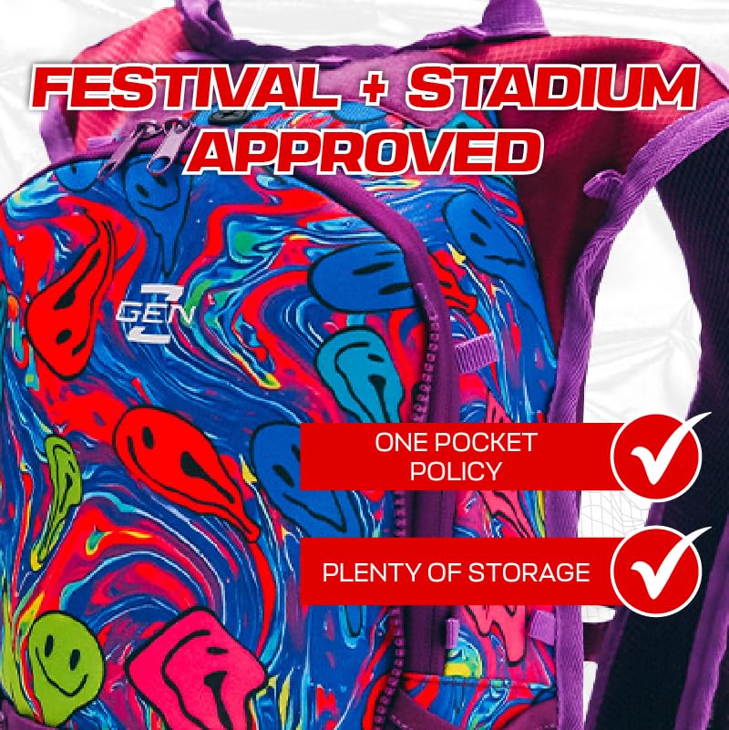 RaveRunner® Anti-Theft Hydration Backpack | Rave Hydration Pack, Festival Water Bag, Hydropack Rave, Hydration Pack EDC