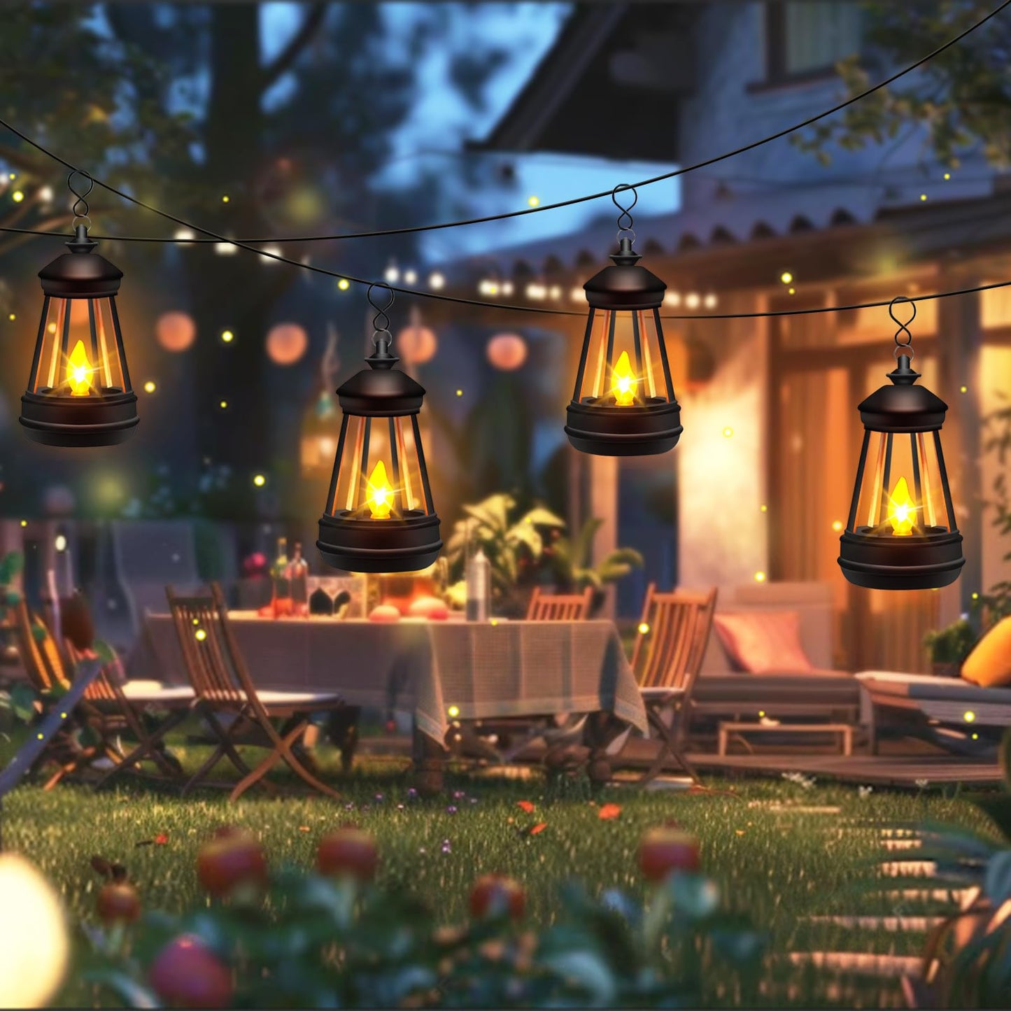 Mini Solar Lantern Lights Replacement For Outdoor Statue  Small Hanging Lantern Replacement  Waterproof Garden Decor Outdoor Lighting Decorative Lights For Yard Patio Lighting  Warm White  1 Pack