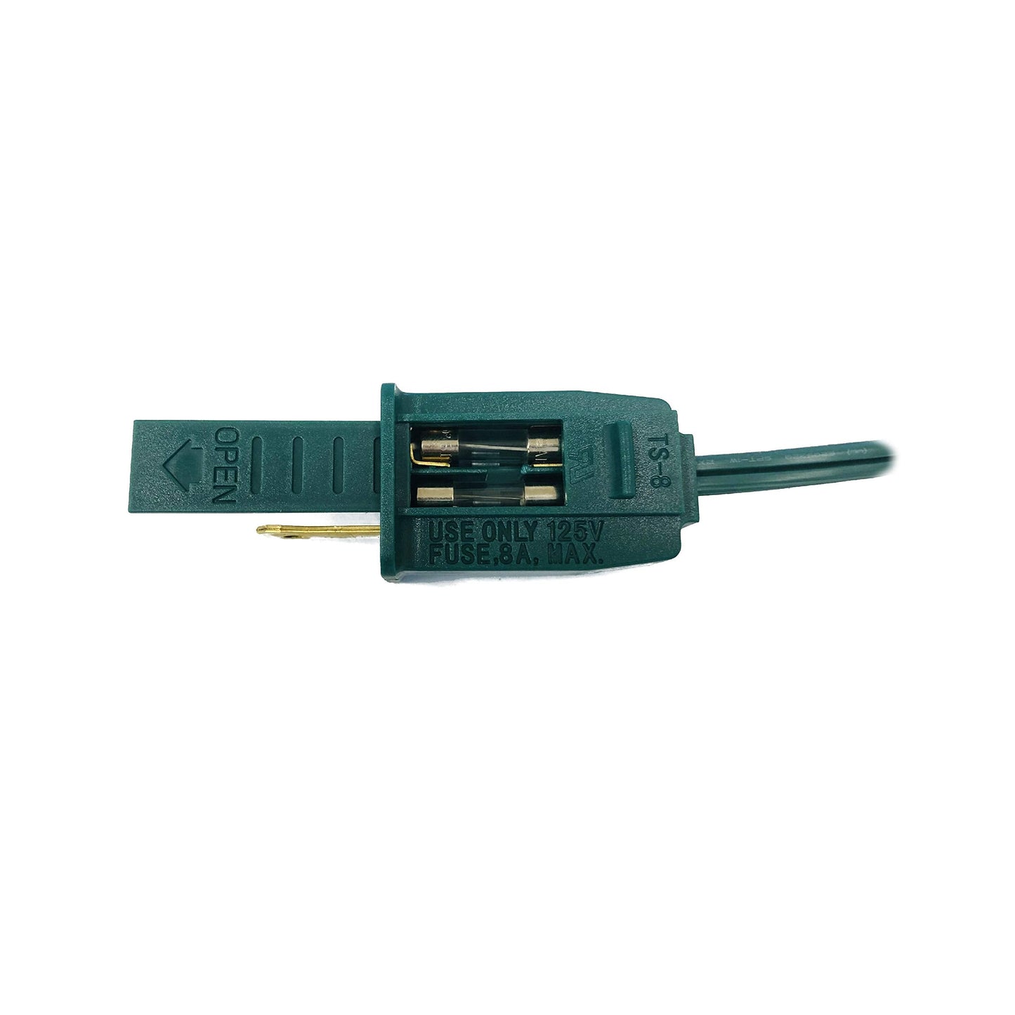 Hlo Lighting C9 Light Strings | 50 Green Cord With 12 Socket Spacing  E17 Light Stringer For C9 Christmas Lights