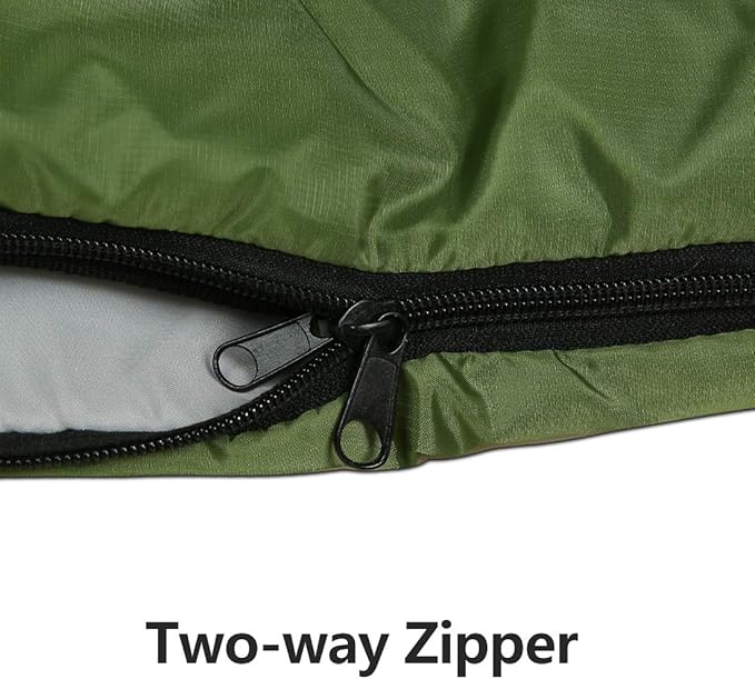 Sleeping Bag,3-4 Seasons Warm Cold Weather Lightweight, Portable, Waterproof Sleeping Bag with Compression Sack for Adults & Kids - Indoor & Outdoor: Camping, Backpacking, Hiking