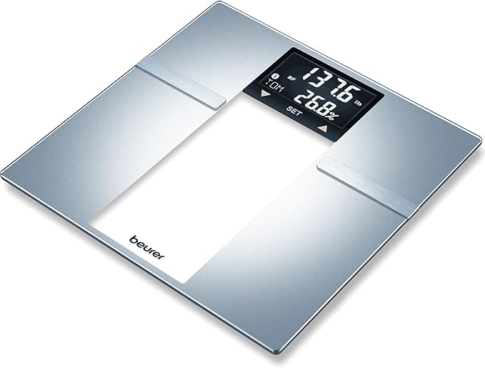 Beurer BF70 Body Fat Scale, Weight, Water & More, Smart Digital Scale for Full Body Analysis, BMI & Calorie Display, App S...