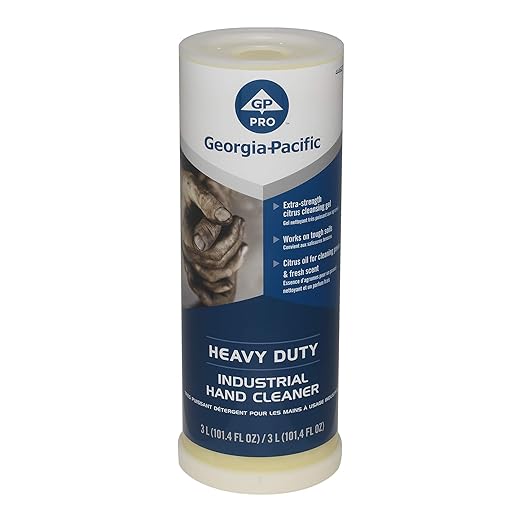 Georgia-Pacific Heavy Duty Industrial Grit Hand Cleaner by GP PRO (Georgia-Pacific), Citrus, 44627, 3000 mL Per Refill, 2 Refills Per Case