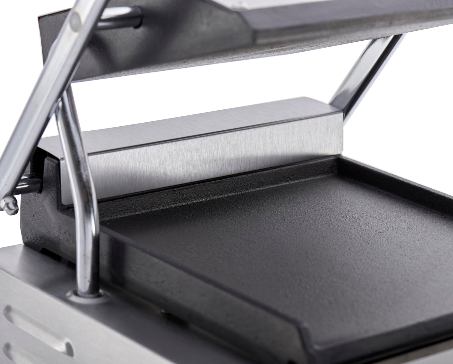 Kratos Commercial Electric Panini Sandwich Grill with Smooth Plates, 9" x 9" Cooking Surface, Commercial Countertop Panini Press, 120V, 1750W (29Y-018)